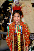 Kingergarten class learns about Native American regalia